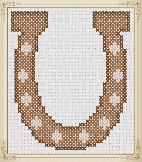 Items similar to Horseshoe Counted Cross Stitch Pattern PDF on Etsy