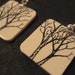 black on Ivory Tree earrings