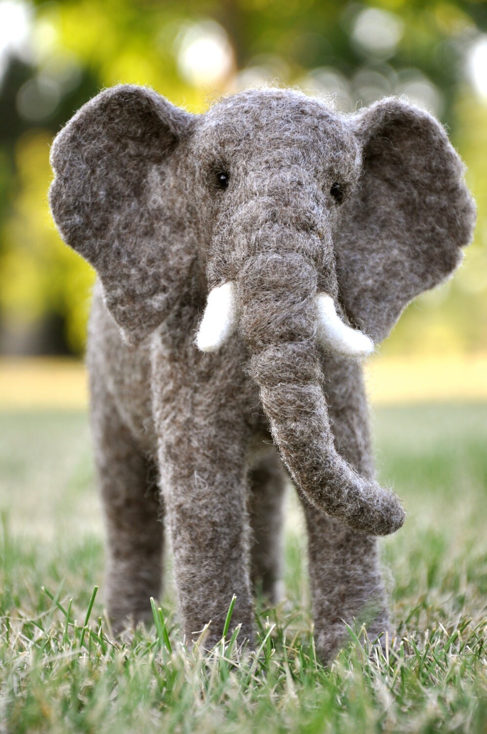 Elephant Needle felted wool African elephant