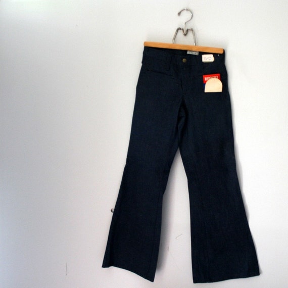 Vintage 70's Low Rise Elephant Bell Bottoms by littleveggievintage