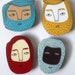 bearded boys magnet set