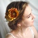 softly falling - an autumn floral comb