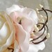 first love - blush and ivory floral hair clip