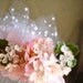 blush pink hair comb - FRANCESCA - head flowers
