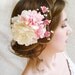 gardenia hair flower - DARLING GIRL - cherry blossom, white bridal flower accessory