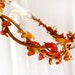 autumn head wreath - BRAMBLE - a fall wedding flower wreath accessory, burnt orange, gold