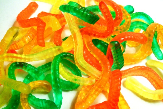 Gummy Worm Soap Gift Set - Tutti-Fruity Scented - Great Stocking Stuffer or Christmas Gift Il_570xn