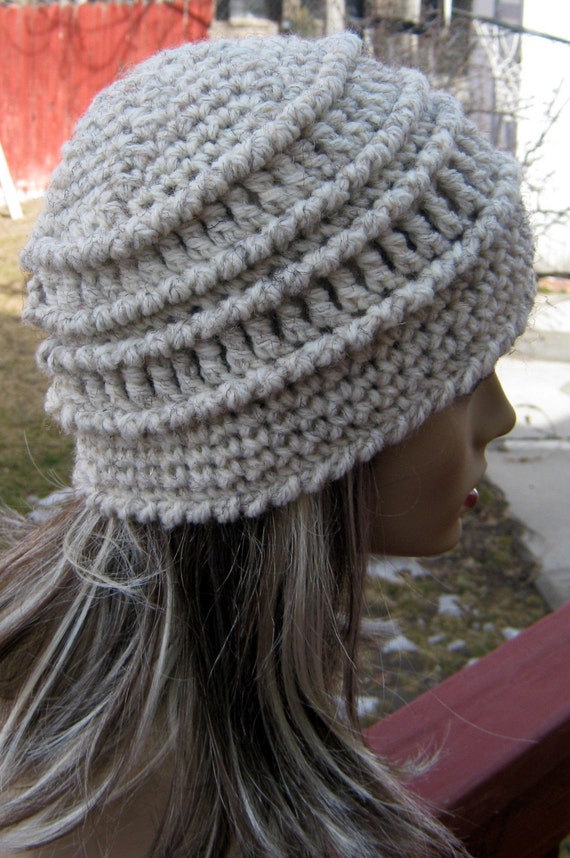 PDF Pattern Chunky Textured Crochet Beanie by yarnlovertn on Etsy