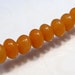 8 Beads...Red Aventurine Puffed Smooth Rondelle Gemstone BEADS....8mm...BB