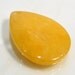 1 Focal Bead....Honey Jasper Smooth Briolette Gemstone Pendant Bead...35x25mm..BB