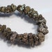 6 Beads...Golden Druzy Pyrite Gemstone Nugget Beads....8-12mm....BB