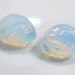 2 BEADS...Opalite Faceted Quartz Glass Teardrop Briolette beads...10x8mm...BB