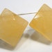 2 Beads.... Honey Jasper Diamond Shape Faceted Briolette Beads...13x13mm....BB