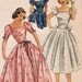 Vintage 1952 Simplicity 4186 Sewing Pattern Misses' One-Piece Dress Size 14 Bust 32