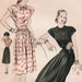 1940s Vogue 5785 Vintage Sewing Pattern Misses' One-Piece Dress Size 14 Bust 32