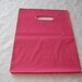 Pink Plastic Bags, Gift Bags, Favor Bags, Bags with Handles, Merchandise Bags, Shopping Bags 12x15 Pack 50
