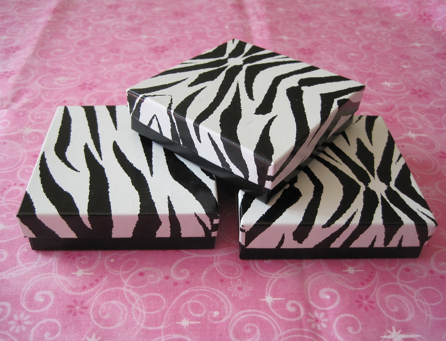 Jewelry Boxes Zebra Animal Print Boxes Gift Boxes by JetJewels