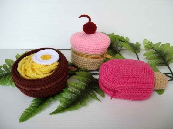 purse cupcake crochet pattern Bags Purses & All