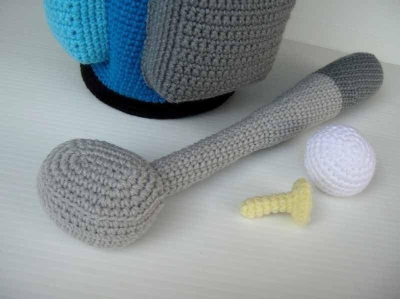 Crochet Pattern GOLF SET Toys/ Deco/ Sports PDF 00461