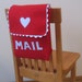 Chair Backer, Mailbox Style, Custom Order, Choose Your Colors, Can Be Personalized