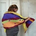 Felted Wrap - Two different sides Spotted