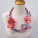 Felted Flower Necklace for Faeries