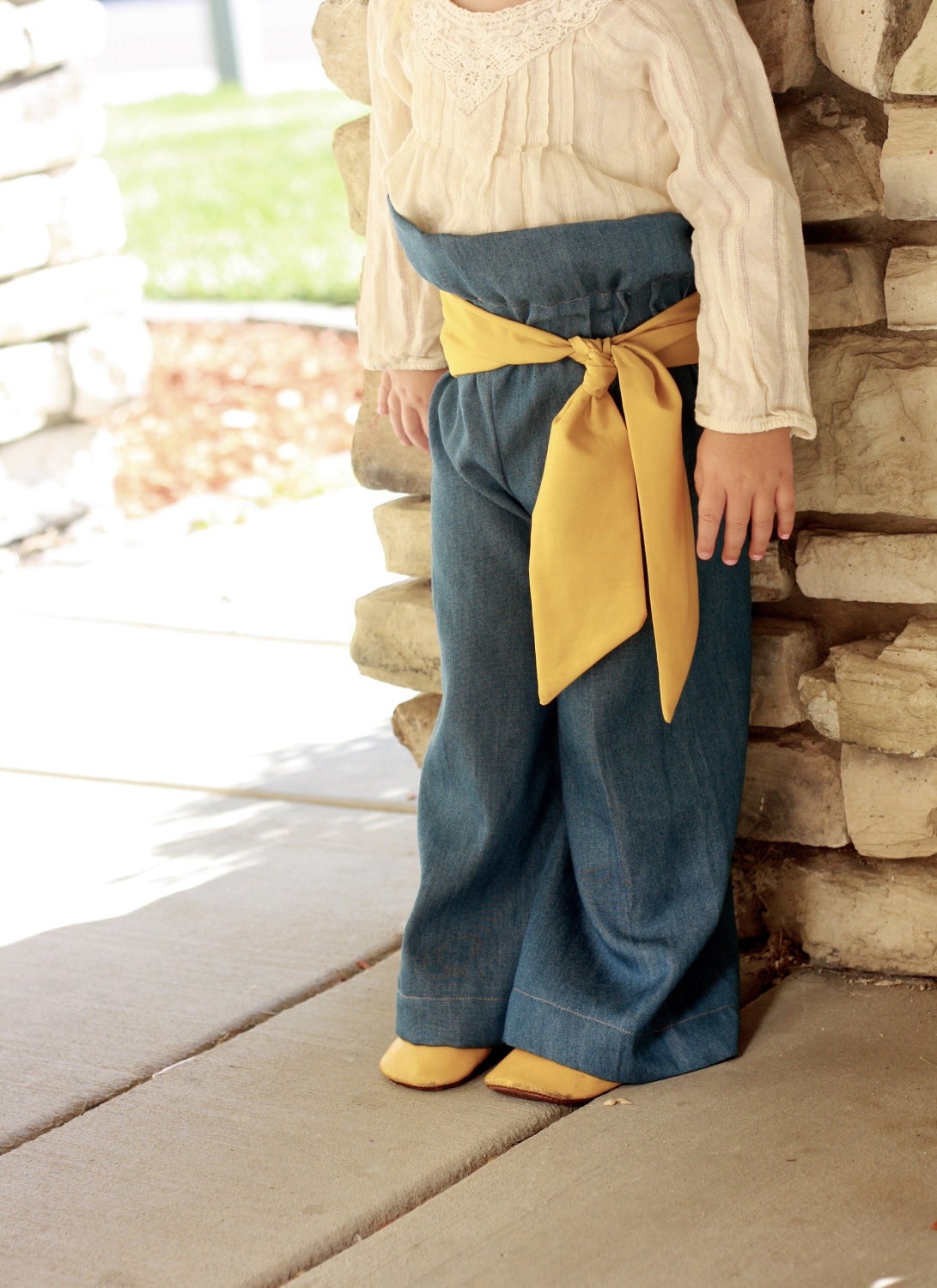 Vintage Inspired Paper Bag Pants