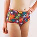 Bright colored tropical print panties lingerie