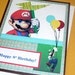 Super Mario Bros Birthday Handmade Card by Arleendesign