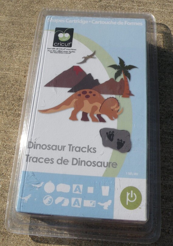 Brand New Cricut Cartridge Dinosaur Tracks