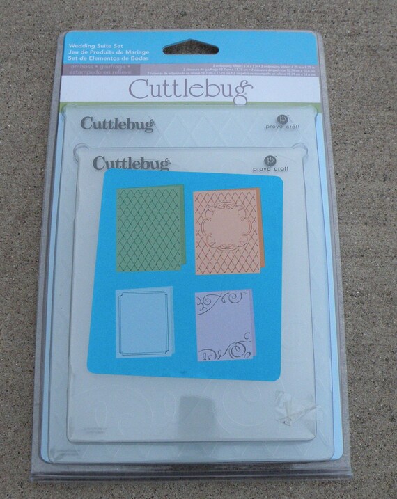 Provo Craft CuttleBug Embossing Folder Set of 4 Wedding Suite