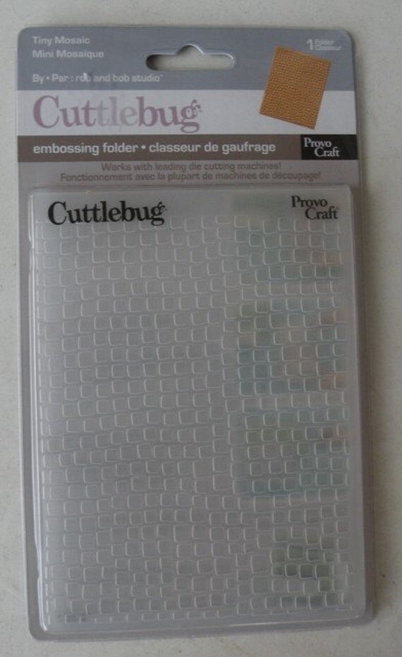 Provo Craft CuttleBug Embossing Folder Tiny Mosaic