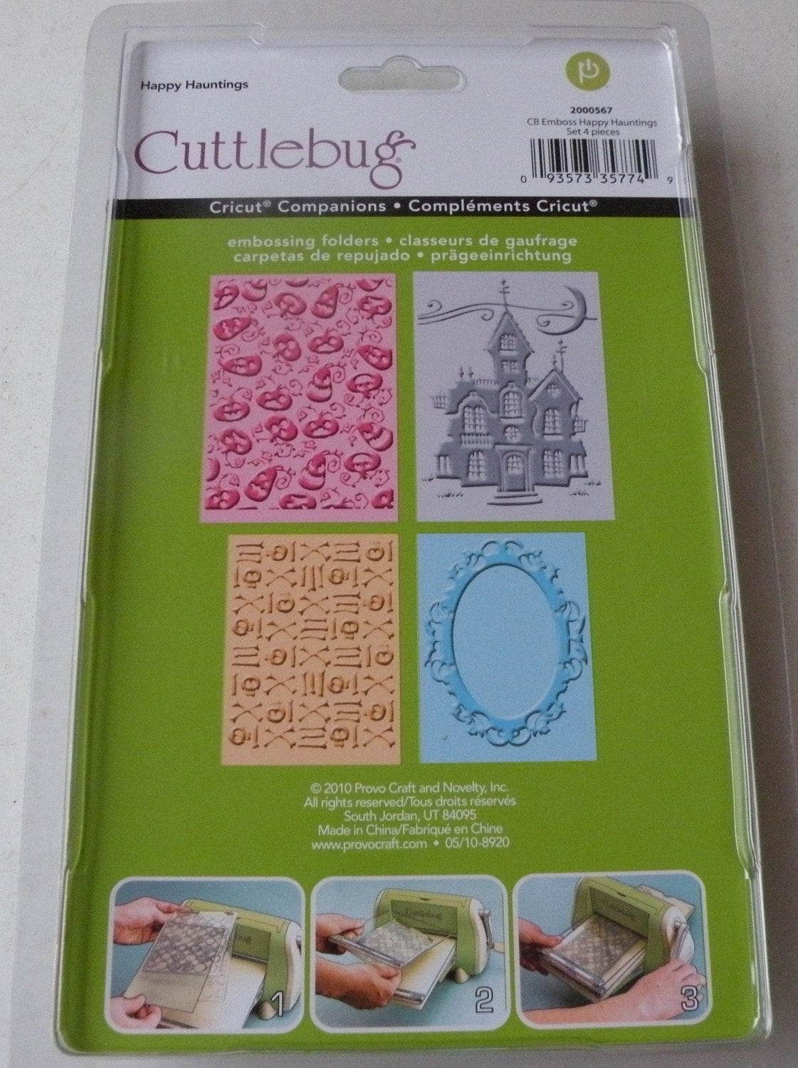 Provo Craft CuttleBug Embossing Folder Set of 4, Happy Hauntings from