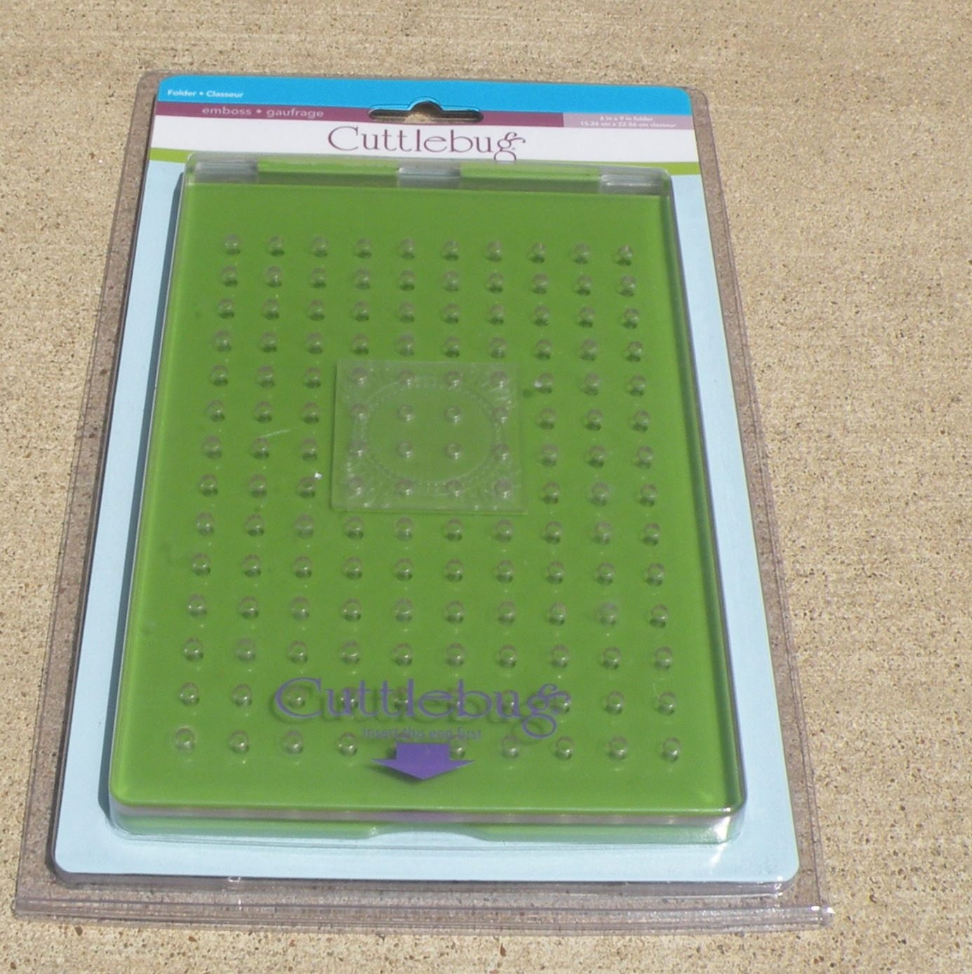 New All In One 6x9 Cuttlebug Embossing Folder