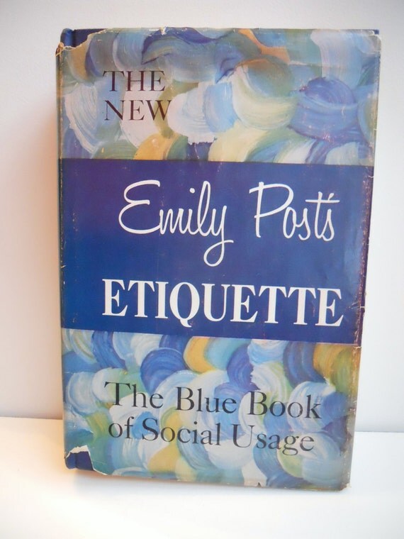 Etiquette by Emily Post Vintage Book by livingstonandporter