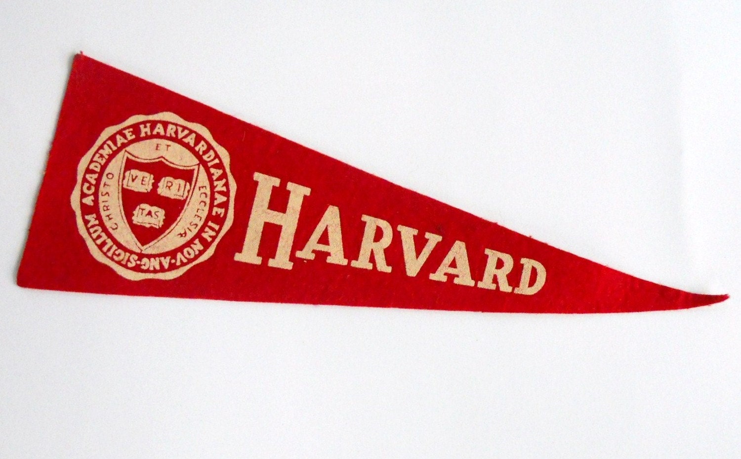 Vintage Harvard Pennant by livingstonandporter on Etsy