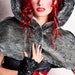 Mini Cape Faux Fur Grey Capelet Winter Wonderland- Ready to Ship Originally 115