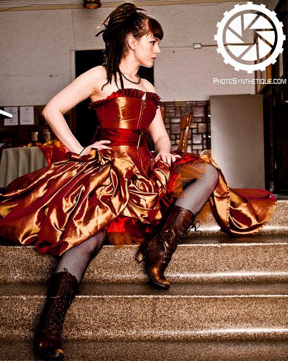 steampunk ball gown