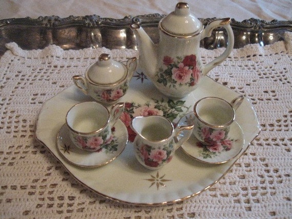 Formalities by Baum Bros mini Tea Set by wingsofdreams on Etsy