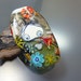 Melanie Moertel Lampwork Beads - Green fairy focal glass bead silver pendant - "Mystic forest"