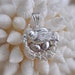 Sterling Silver Nest Pendant with Freshwater Pearls and Bird Charm