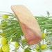 Wood Hair Clip, Small Coral Pink Ivory, wooden hair accessory, wood hair barrette, nature lover gift, Valentines gift under 20