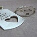 intertwine. dog tag and sterling silver HEART ring