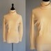 Vintage ivory CASHMERE sweater / cashmere turtleneck sweater / virgin cashmere by DALTON