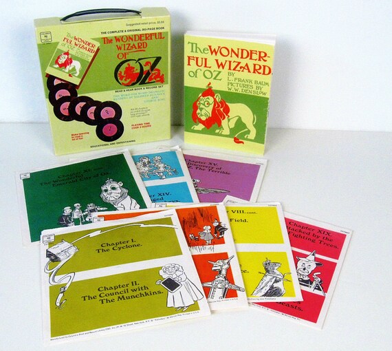 vintage Wizard of Oz book and record collection unabridged