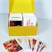vintage Betty Crocker Recipe Card Library - yellow file box with lid - 1970s