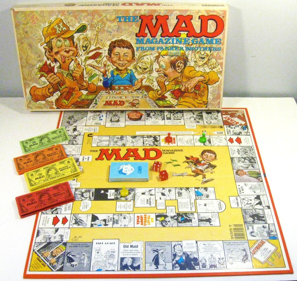 vintage board game Mad Magazine Parker Brothers 1979