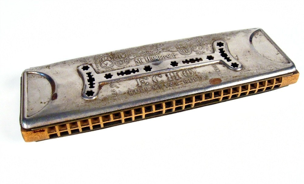 vintage M Hohner antique harmonica mouth harp 1910s1920s