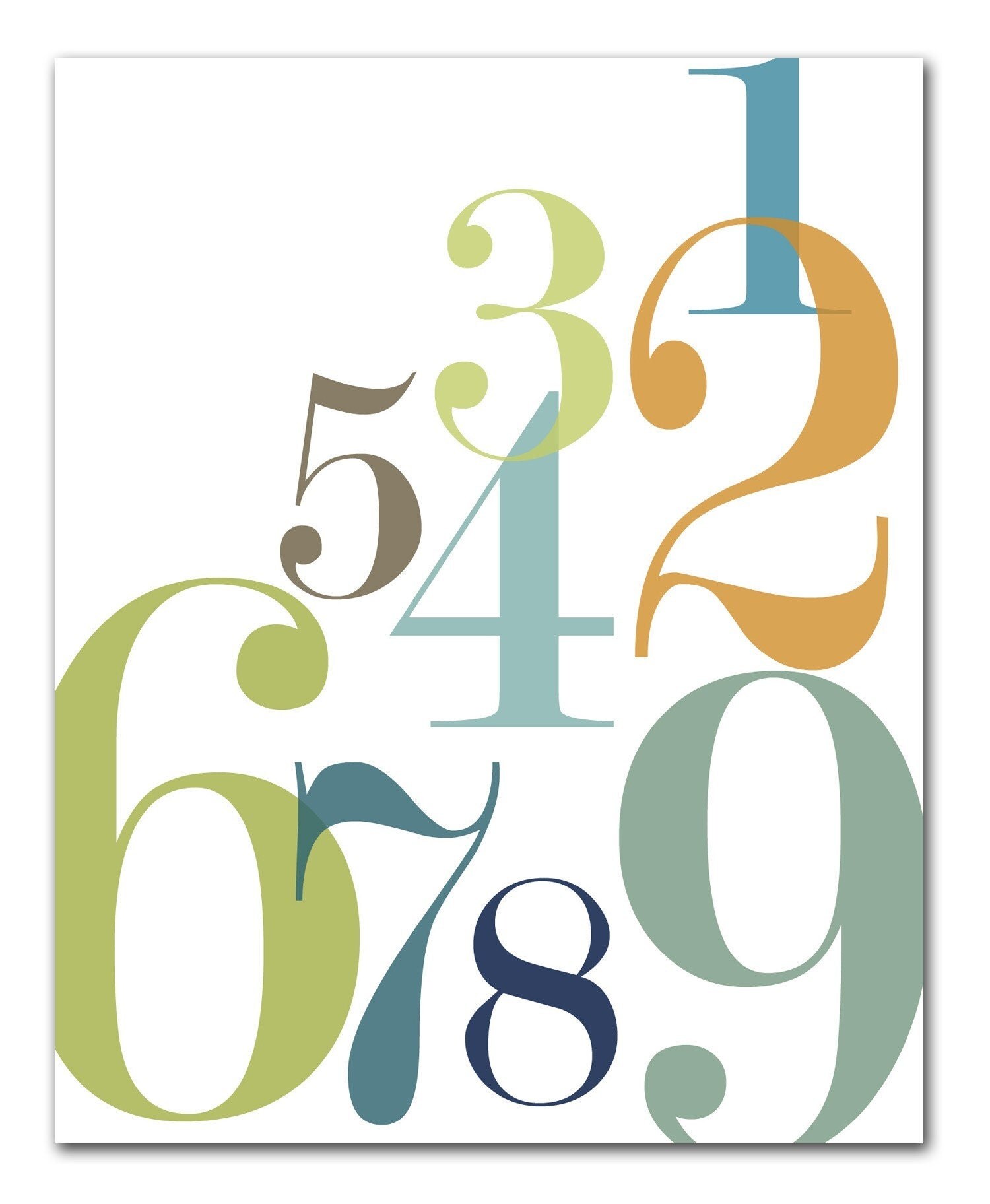 Scramble Numbers Print 11x17