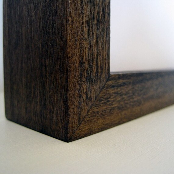 8x8 Poplar hardwood frame with Dark Walnut stain